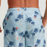 Palm Tree Sunset Print Swim Shorts