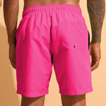 3 Pieces Contrast Waistband Swim Shorts