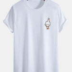Regular Fit Duck You Print Cotton T-Shirt