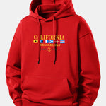 California Print Relax Fit Hoodie