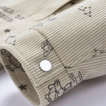 Astronaut Print Pocket Corduroy Jacket