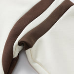 Color Block Zipper Polo Sweatshirt