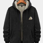 Fleece-Lined Zip Up Hoodie & Jogger Pants
