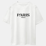 Paris Print Drop Shoulder Oversize T-Shirt
