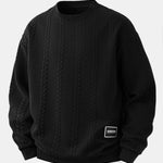Relax Fit 2-in-1 Twist Jacquard Sweatshirt