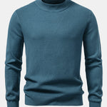 Stripe Mock Neck Sweater