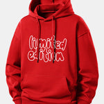 Limited Edition Print Relax Fit Hoodie