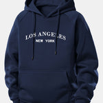 Los Angeles Print Drawstring Hoodie