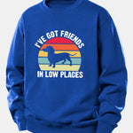 Dog Slogan Print Relax Fit Sweatshirt