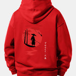 Sunset Samurai Back Print Relax Fit Hoodie