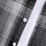 Men's plaid hooded thin hooded shirt