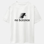 No Balance Print Drop Shoulder Oversize T-Shirt