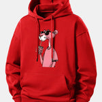 Pink Panther Print Relax Fit Hoodie