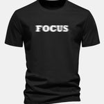 Regular Fit Vague Focus Print Cotton T-Shirt