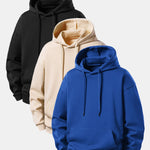 3 Pieces Basic Relax Fit Hoodie