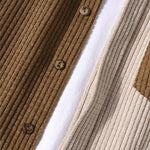 Men's Waffle Corduroy Casual Short Sleeve Shorts Set
