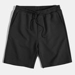 Striped Jacquard Button Up Shirt & Drawstring Shorts