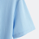 Kangaroo Pocket Ribbed Hooded T-Shirt