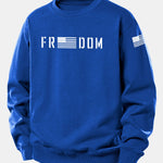 American Freedom Print Relax Fit Sweatshirt
