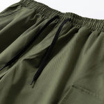 3 Pieces Solid Drawstring Cargo Shorts