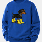 Boots Dachshund Print Relax Fit Sweatshirt