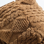 Geometric Jacquard Teddy Half-Zip Hoodie