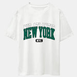 New York Print Drop Shoulder Oversize T-Shirt