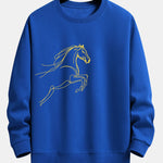 Year of the Horse Graphic Relax Fit Sweatshirt