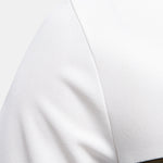 Contrast Pique V Neck Polo Shirt