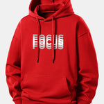 Focus Print Relax Fit Hoodie