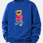 Hip Hop Bear Print Relax Fit Sweatshirt