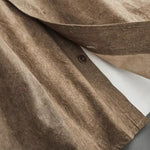 Retro Irregular Placket Casual Shirt