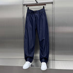Ice Silk Drape Scimitar Loose Jeans