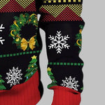 Men's Sweater Style Print Christmas Crew Neck T-shirt