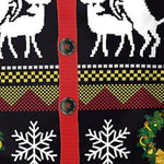 Men's Sweater Style Print Christmas Crew Neck T-shirt