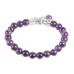 Buddha Stones Natural Gemstone Tree of Life Lucky Charm Stretch Bracelet