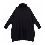 High-neck Pullover Mid-length Sweater