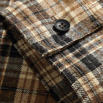 Men's Classic Casual Plaid Pocket Button Down Long Sleeve Shirt