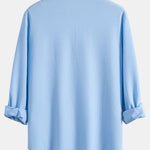 Long Sleeve Muscle Fit Ribbed Button Up Shirt