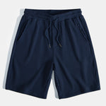 Contrast Waffle T-Shirt With Pocket & Drawstring Knit Waffle Shorts