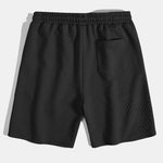 Striped Jacquard Button Up Shirt & Drawstring Shorts