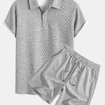 Geometric Diamond Jacquard Polo & Shorts