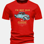 Regular Fit Classic Car Print Cotton T-Shirt