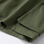 3 Pieces Solid Drawstring Cargo Shorts