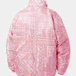 Reversible Paisley Puffer Coat
