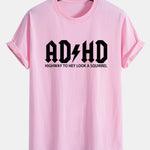 Regular Fit ADHD Print Cotton T-Shirt