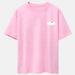 Thundercloud Print Drop Shoulder Oversize T-Shirt