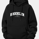 Brooklyn Print Drawstring Hoodie