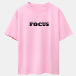 Vague Focus Print Drop Shoulder Oversize T-Shirt