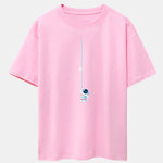 Astronaut On A Rope Print Drop Shoulder Oversize T-Shirt